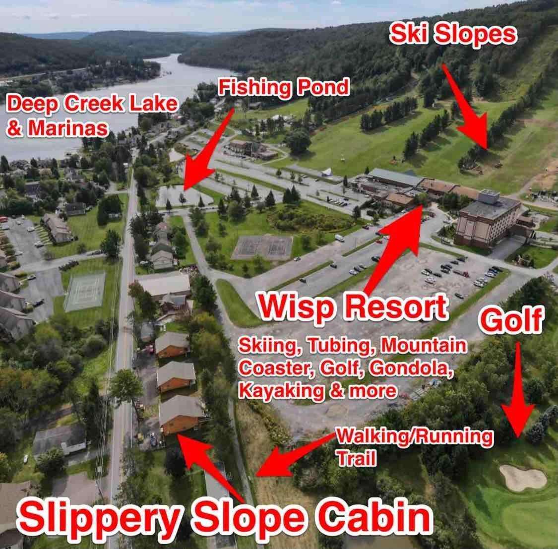Slippery Slope Cabin At Deep Creek Lake / Wisp Mountain McHenry Dış mekan fotoğraf
